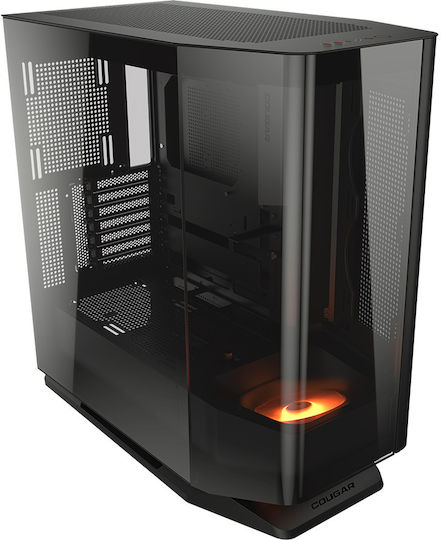 Cougar FV270 Gaming Midi Tower Κουτί Υπολογιστή με Πλαϊνό Παράθυρο και RGB Φωτισμό Μαύρο