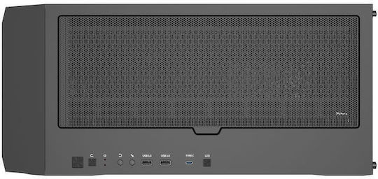 Zalman Z10 Plus Gaming Midi Tower Computer Case with Side Window and RGB Lighting Black
