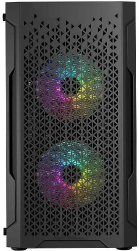 Logic Aramis ARGB Gaming Mini Tower Computer Case with Side Window Black