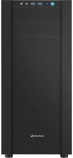 Sharkoon S25-V Midi Tower Компютърна кутия Черен