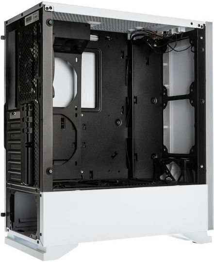 Zalman S5 Gaming Midi Tower Κουτί Υπολογιστή με Πλαϊνό Παράθυρο Λευκό