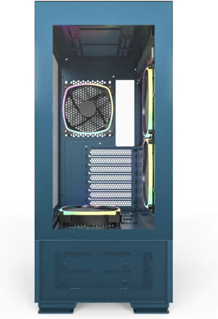Montech Sky Two Gaming Middle Tower Carcasă Calculator cu Fereastră Laterală și Iluminare RGB Albastru