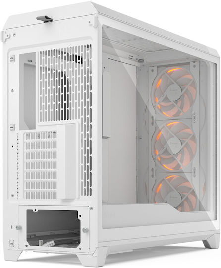 Fractal Design Meshify 3 XL RGB Clear Tint Gaming Midi Tower Κουτί Υπολογιστή με Πλαϊνό Παράθυρο Λευκό