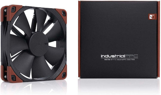 Noctua NF-F12 industrialPPC-3000 Ventilator pentru Carcasa 120mm (3000rpm / 109.89cfm) Fără Iluminare LED și Conexiune 4-Pin PWM