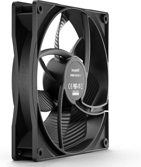 Be Quiet Pure Wings 3 Case Fan 120mm (1600rpm / 49.9cfm) Without LED Lighting And 3-Pin Connection