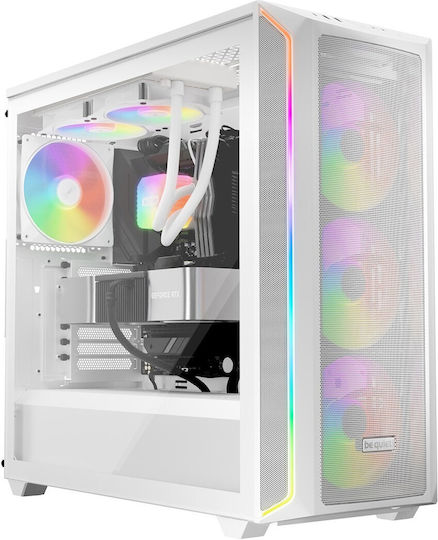 Be Quiet Light Wings LX Case Fan 120mm (1600rpm / 51.5cfm) With ARGB Lighting And 3-Pin / 4-Pin PWM Connection 3pcs White