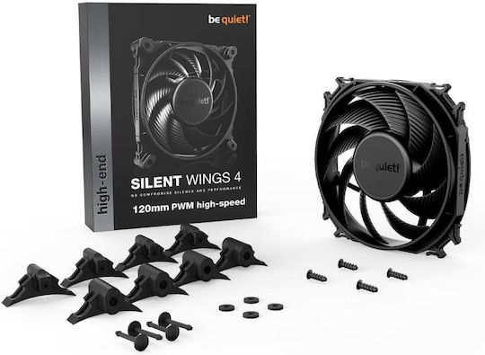 Be Quiet Silent Wings 4 High-Speed Ventilator Pentru Carcasa 120mm (2500rpm / 76.7cfm) Fără Iluminare LED și Conexiune 4-Pin PWM