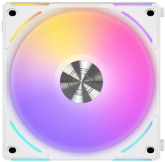 Lian Li UNI Fan AL v2 Ventilator Pentru Carcasă 120mm (2000rpm / 77.3cfm) cu Iluminare RGB și Conexiune 3-Pin / 4-Pin PWM Alb