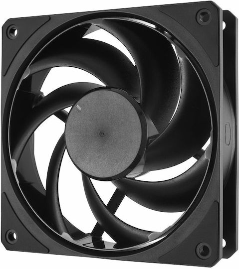 CoolerMaster Mobius 120 Case Fan (2050rpm / 63.1cfm) Χωρίς Led Φωτισμό και Σύνδεση 4-Pin PWM Black Edition