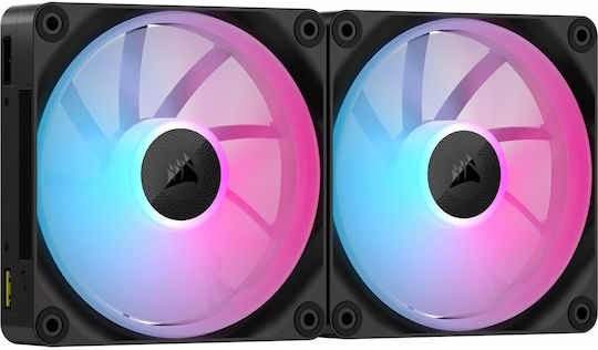 Corsair iCue Link LX140 Case Fan (2000rpm / 84.7cfm) με RGB Φωτισμό και Σύνδεση 4-Pin PWM 2τμχ