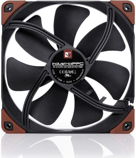 Noctua NF-A14 industrialPPC-24V-3000 Case Fan 140mm (3000rpm / 158.5cfm) Χωρίς Led Φωτισμό και Σύνδεση 4-Pin PWM