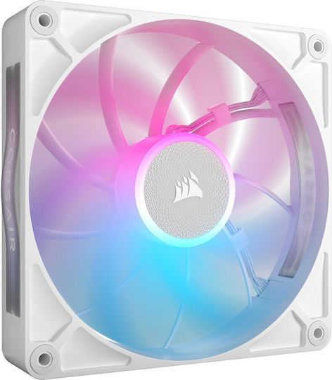 Corsair iCUE LINK RX140 MAX Case Fans (1600rpm / 102.9cfm) with RGB Lighting and 4-Pin PWM Connection 2pcs White