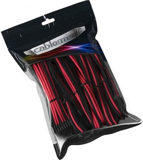 Cablemod PSU Cable Extension Kit Peripherie - Peripherie Kabel 0.25m Rot (CM-PCAB-BKIT-NKKR-3PK-R)