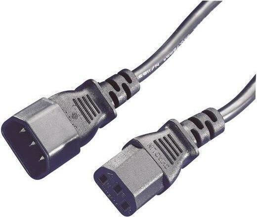 Digitus IEC C14 - IEC C13 Cable 1.2m Μαύρο AK-440201-012-S