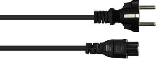 Good Connections Schuko - IEC C5 Кабел 1.8м Черен