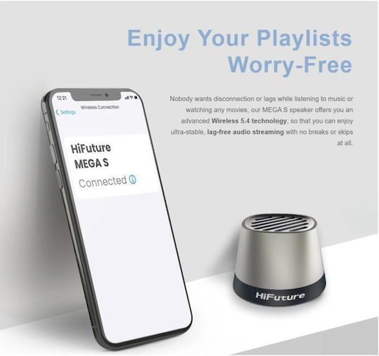 HiFuture Mega S Bluetooth Speaker 5W with Battery Life up to 10 hours Beige