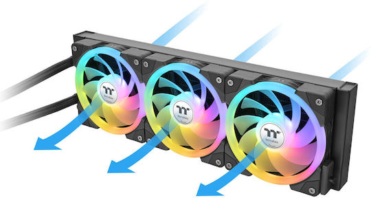 Thermaltake MAGFloe 360 Ultra Water Cooling System AIO CPU with 3 Fans 120mm and ARGB Lighting