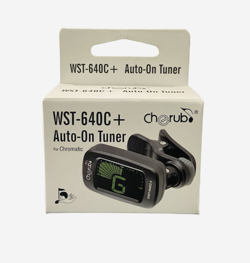 Cherub Χρωματικό Κουρδιστήρι WST-630C σε Μαύρο Χρώμα