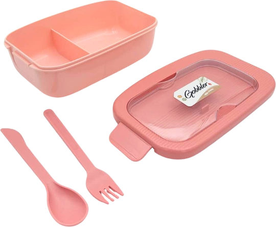 Uncle George Cutie pentru Mâncare Plastic Roz 800ml 1buc
