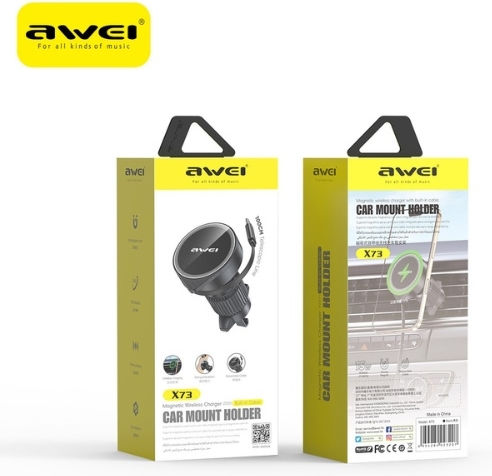 Awei Car Mobile Mount with Magnet MagSafe Black