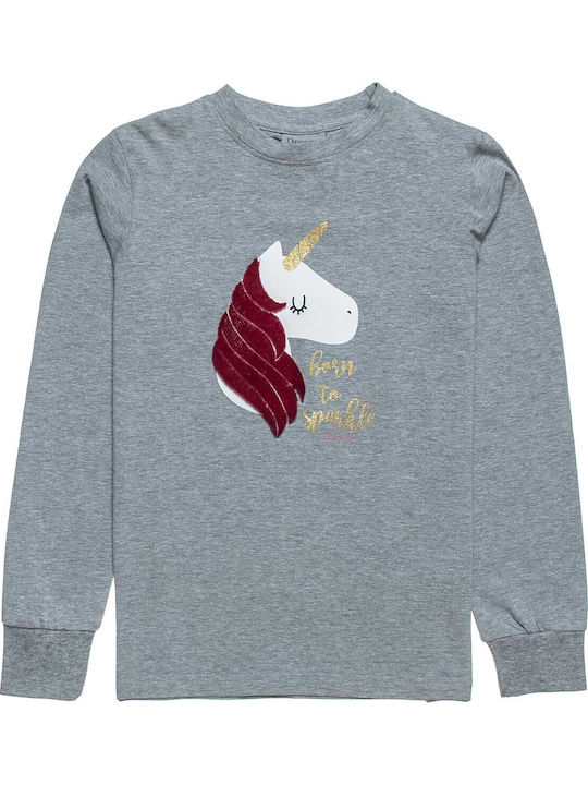 Alouette Kinder Schlafanzug Winterlich Gray