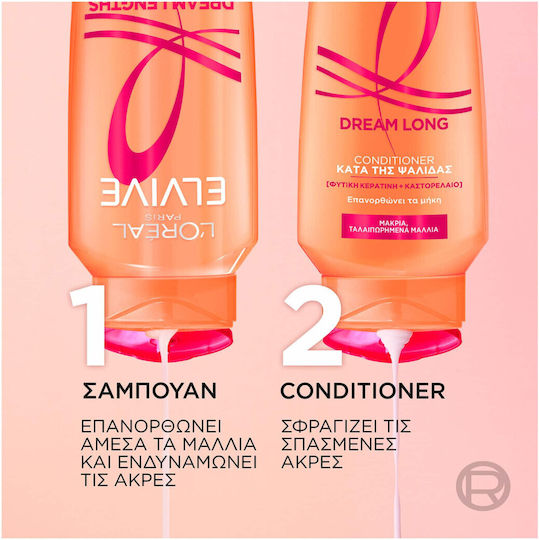 L'Oreal Paris Elvive Dream Long Șampon Reconstrucție/Hrană și Netezire pentru Păr Deteriorat 700ml