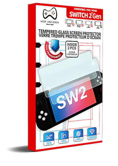 Nintendo Protecție de Ecran Tempered Glass pentru Switch 2