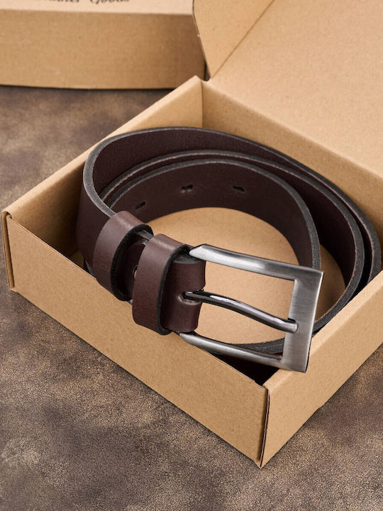Men's Belt Leather Brown