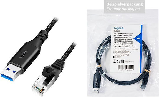 LogiLink Cable USB-A male / RJ45 male - USB-A male / RJ45 male 7.5m (CU0405) 1pcs