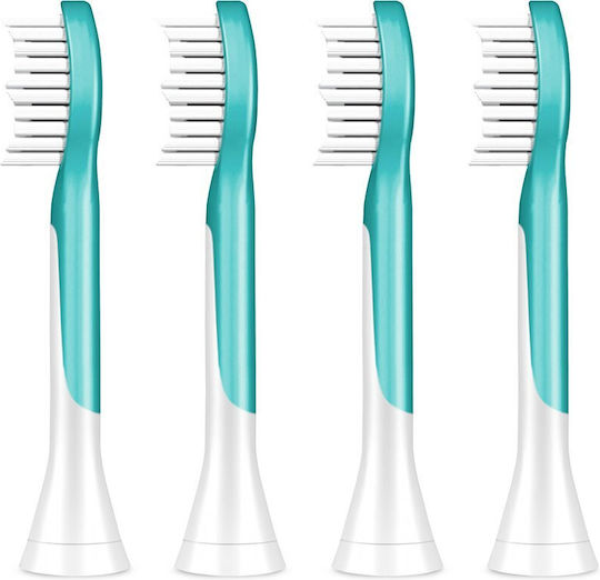 Philips Replacement Electric Toothbrush Heads Sonicare Kids 4 Pieces For 7+ Years