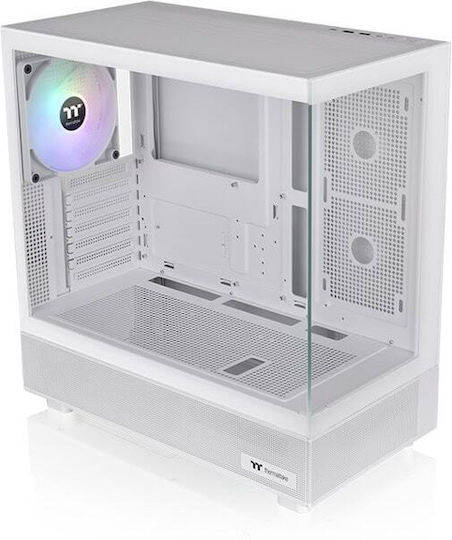 Thermaltake 270 TG ARGB Gaming Midi-Turm Computergehäuse mit Seitenfenster Snow