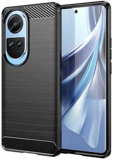 Spacecase Carbon Задна корица Черен (Oppo Reno 10, Oppo Reno 10 Pro 5G)