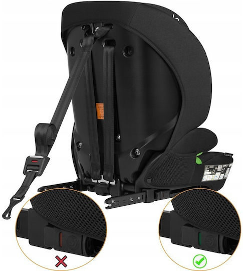 Lionelo Levi Fix Καθισματάκι Αυτοκινήτου i-Size με Isofix Black Carbon