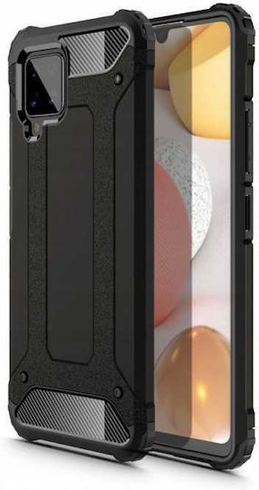 Spacecase Umschlag Rückseite Schwarz (Galaxy A42)