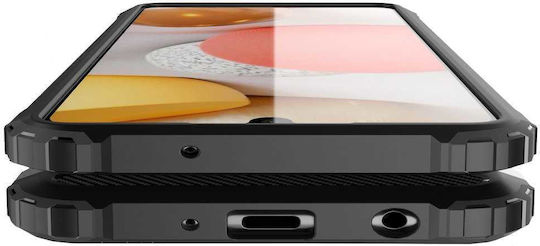 Spacecase Umschlag Rückseite Schwarz (Galaxy A42)