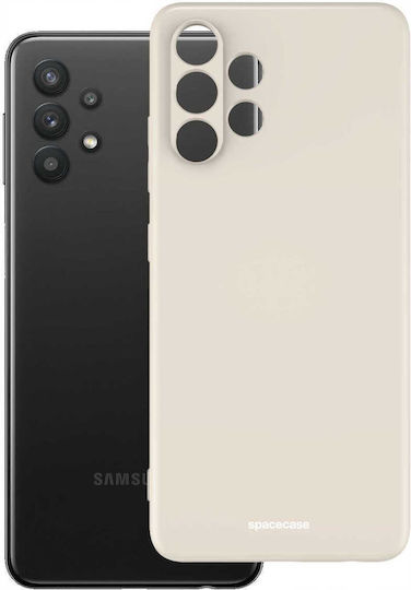 Spacecase Back Cover Σιλικόνης Μπεζ (Galaxy A32 4G)