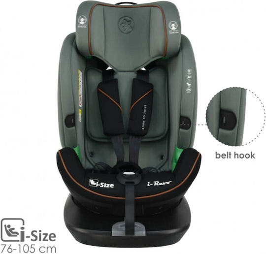 Bebe Stars I-Revo Autositz i-Size mit Isofix Olive