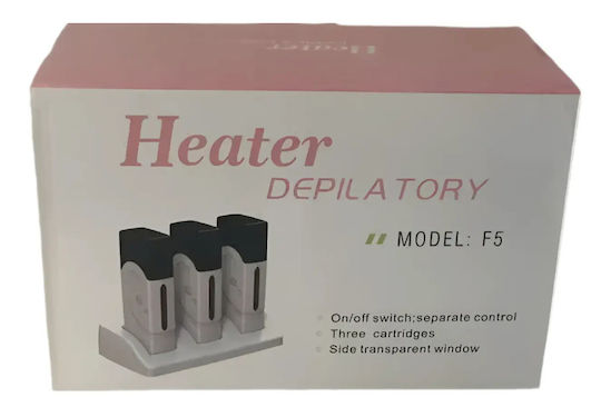 F5 Dreifach Wachswärmer Kerze Roll On mit Gestell 60w Schwarz
