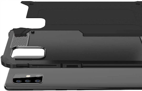 Spacecase Back Cover Πλαστικό / Σιλικόνης Μαύρο (Galaxy A71)