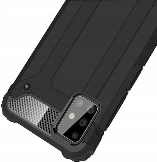 Spacecase Back Cover Πλαστικό / Σιλικόνης Μαύρο (Galaxy A71)