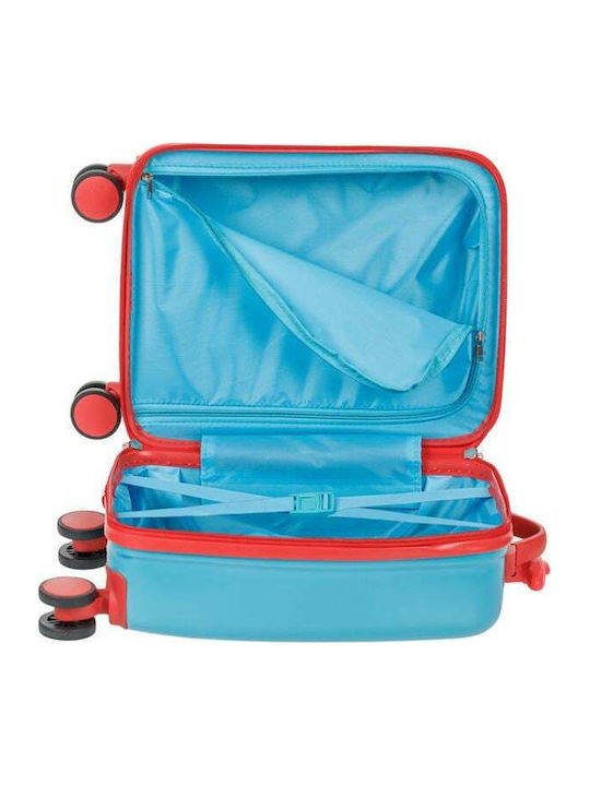 Kinder Kabinenkoffer Blau & Rot mit 4 Räder