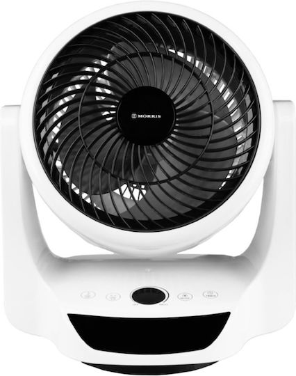 Morris Morris Tischventilator 28W Lüfterdurchmesser 25cm mit Fernbedienung Weiß