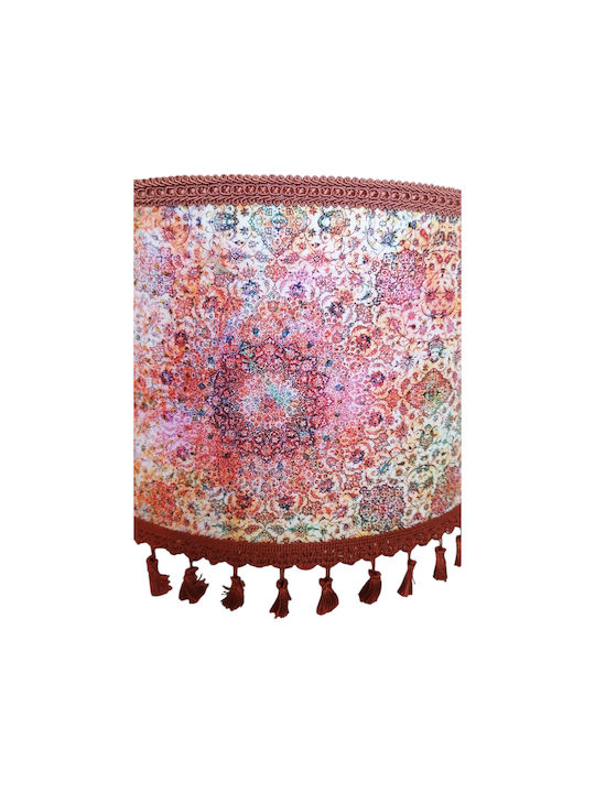 Oxygen Marrakesh Ceiling Light Red with E27 Socket 35x20cm
