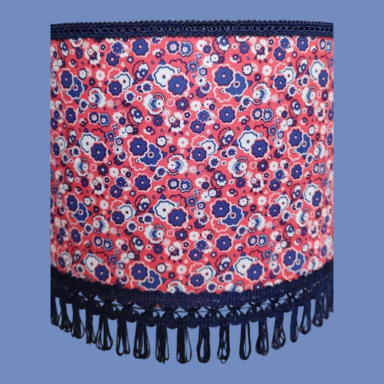 Oxygen Flowers Κρεμαστό Φωτιστικό Μπλε με Ντουί E27 35x20εκ.