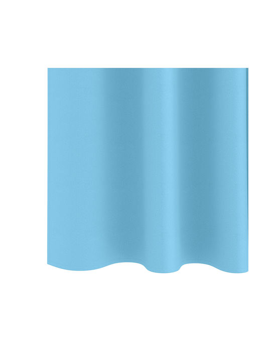 vidaXL Set Perdele Cu Coafură Albastru Deschis 140x245cm