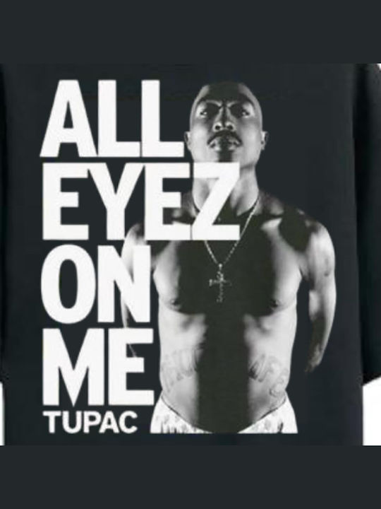 Amplified Oversized T-shirt Tupac All Eyes On Me Black Unisex Zav862aeo