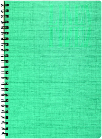 A&G Paper Spiral Caiet Cu dungi 3 de Subiecte Linen 1buc (Diverse modele/culori)