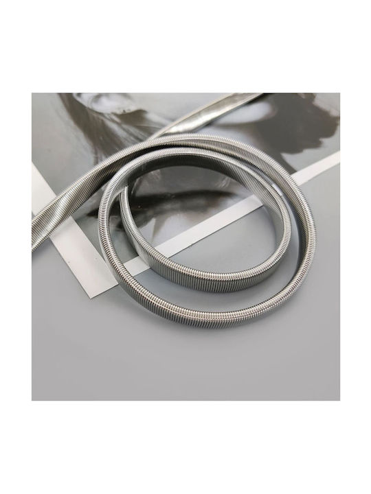 Elastisch Damen Gürtel Kette Silber