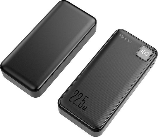 Forever TB-300L Power Bank 20000mAh 22.5W with 2 USB-A Ports and USB-C Port Power Delivery Black