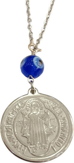 Car Charm Steel Silver Double-Sided Pantokrator-Cross Gt-305108203-000